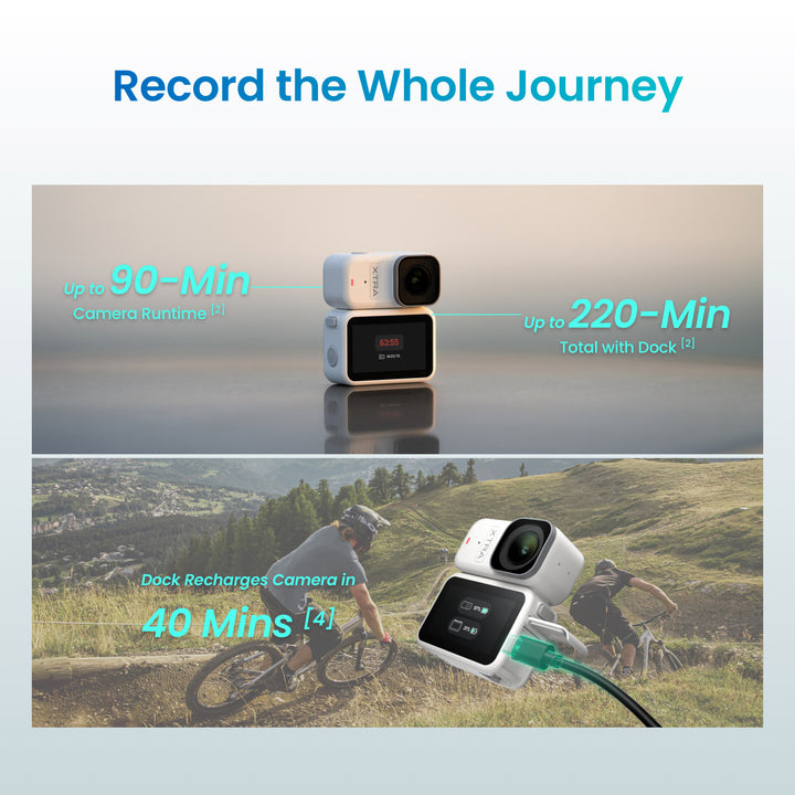 Xtra Atto: 1/1.3″ Sensor, 220-Min Battery & 4K/60fps Vlog Cam