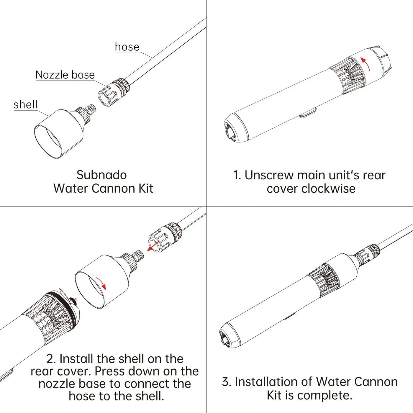 Subnado Water Cannon Kit Waydoo